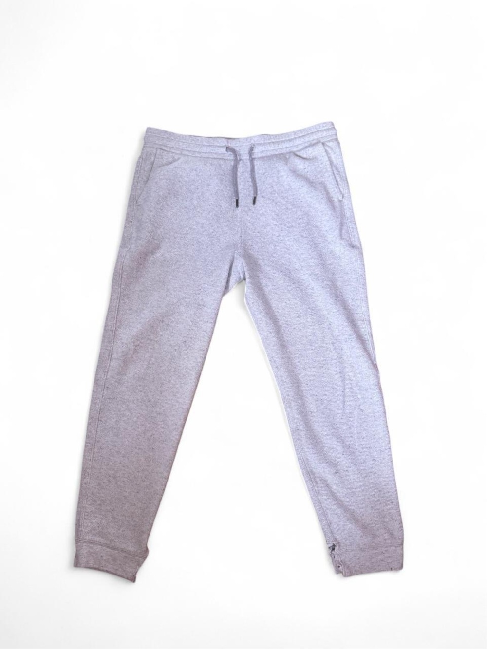 Express Men's Light Gray Drawstring Jogger Sweatpants